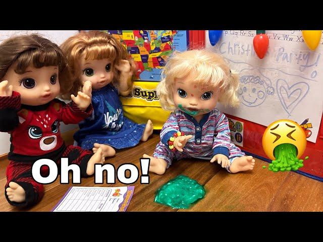 NEW Baby alive doll gets sick at School! 