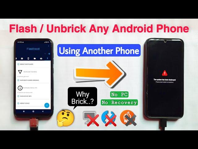 How To Flash Android Phone Without PC. Unbrick Any Android Device. Fix System Has Been Destroyed