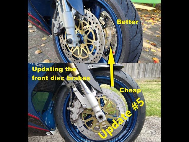 FZR 1000 Exup Update #5 (upgrading the front disc brakes)