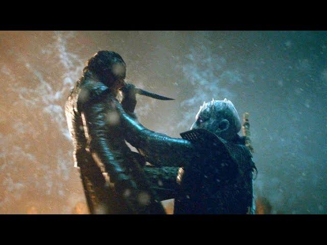 Осветленная версия АРЬЯ УБИВАЕТ КОРОЛЯ НОЧИ ARYA STARK KILLS NIGHT KING  lightened version