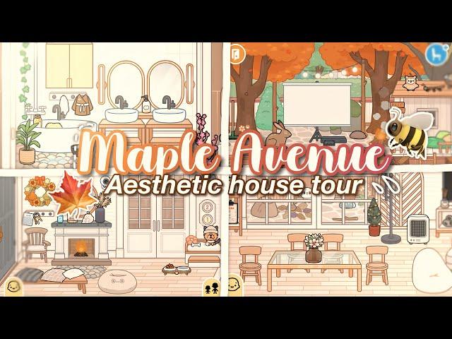 Maple Avenue aesthetic fall house idea/tour  *WITH VOICE* II Toca boca life world