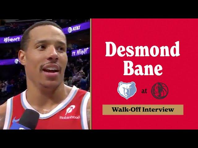 Desmond Bane Walk Off Interview | Grizzlies at Mavericks