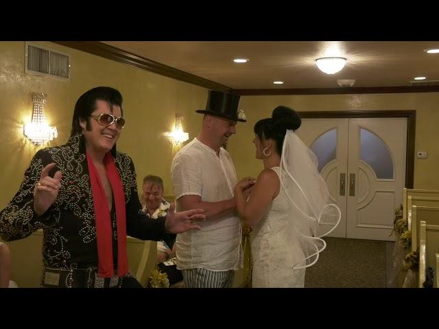 Henning & Steffi Wedding mit Elvis in der Graceland Chapel Las Vegas deutsch