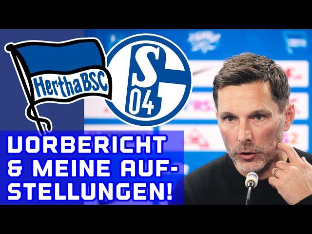 Hertha BSC - FC Schalke 04 Vorbericht. Meine Aufstellungen & 2. Liga Tipps Spieltag 25!