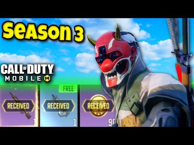 SEASON 3 BATTLE PASS MAXED OUT in COD MOBILE