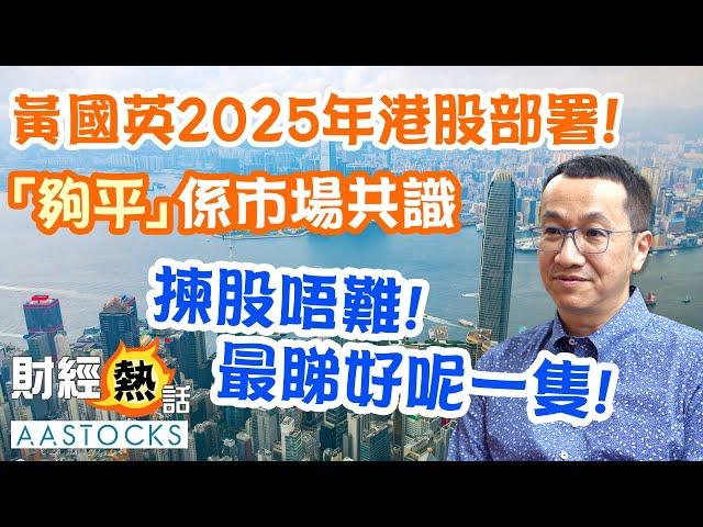 【黃國英2025策略】港股未夠信心？揸咩貨底等爆升？最睇好消費降級 揀邊隻股做代表？︱#黃國英︱#2025年展望︱中文字幕︱AASTOCKS