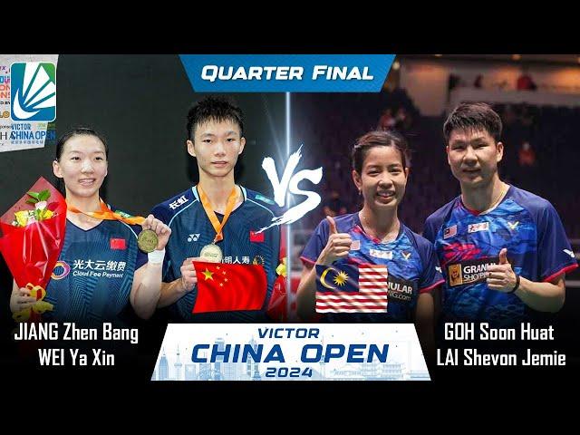 JIANG Zhen Bang /WEI Ya Xin vs GOH Soon Huat /LAI Shevon Jemie | China Open 2024 Badminton