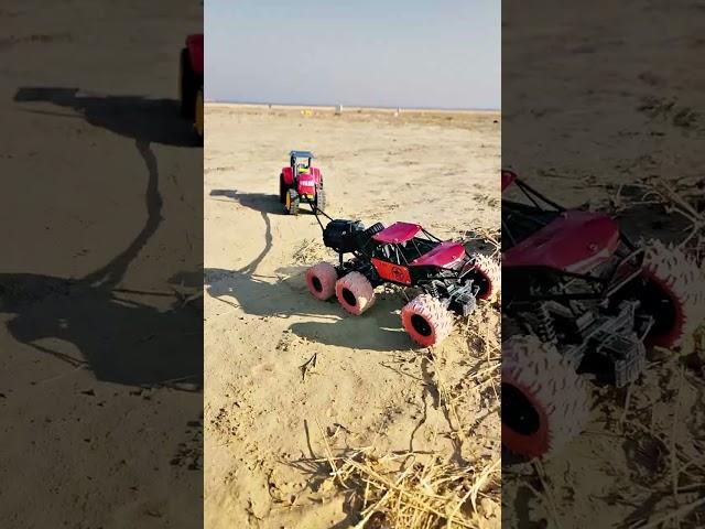 RC Rock Crawler 6x4 Vs Tractor | Remote Control Toys | Power Test | #shorts #toys #car