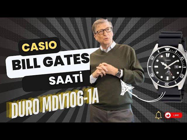 Bill Gates'in saat tercihi Casio Duro MDV-106-1A (Marlin)