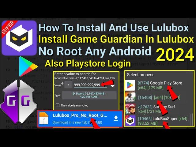 How To Install And Use Lulubox For Game Guardian No root Any Android || 2024