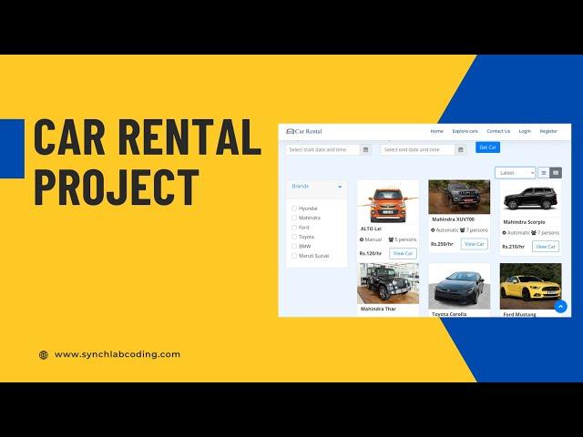 Online Car Rental System Project Using PHP and MySQL | Car Booking Project