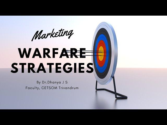 Market Warfare Strategies - Market Leader, Market Challenger, Market Follower & Niche Marketer