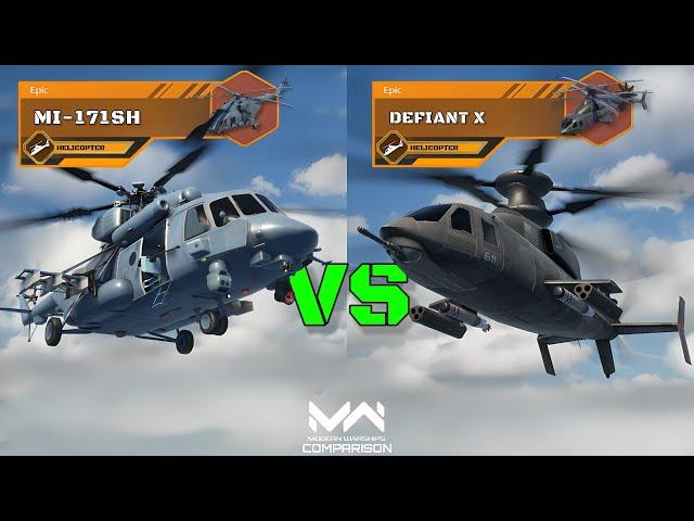 New VIP Heli MI-171SH VS Defiant X | Epic Helicopter Comparison | Modern Warships