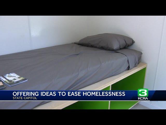 California company shows off new homes to help homeless