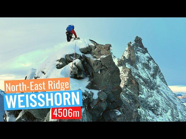 Traverse of the Weisshorn (4'506m) via the North Ridge, Switzerland