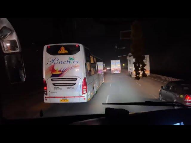 DANGEROUS VOLVO BUS NIGHT RIDE & CHASING | HIGH SPEED RASH DRIVING 