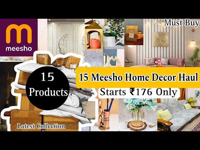 Latest 15 Meesho Home Decor Haul Starts ₹176 Only / Home decor From Meesho #meeshofinds