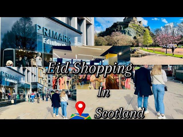 Shopping In Scotland | Edinburgh Princess Street | Virtual Walking Tour, UK.