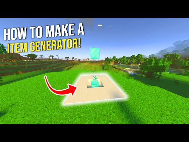 How to Make an Item Generator in Minecraft *Bedrock*