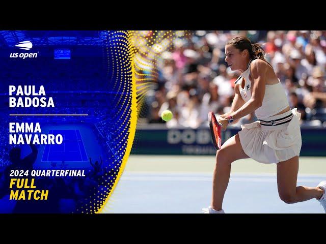 Paula Badosa vs. Emma Navarro Full Match | 2024 US Open Quarterfinal