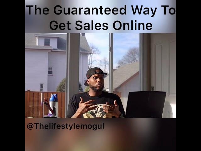 The Guaranteed Way to Generate Sales Online