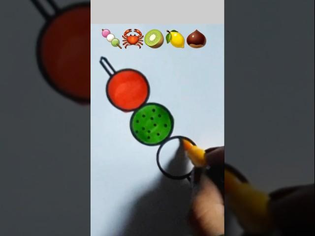 Mix emoji Drawing|Satisfying Creative Art#viral#shortfeed#reel#shorts#drawing#emoji#mixart#yt