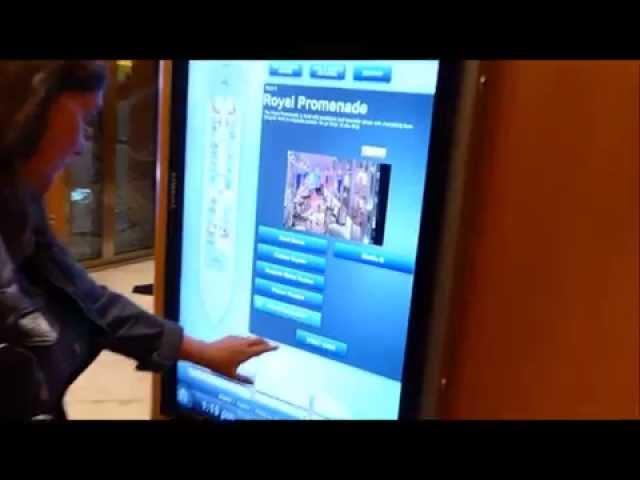 Digital Wayfinding on a Royal Caribbean cruise