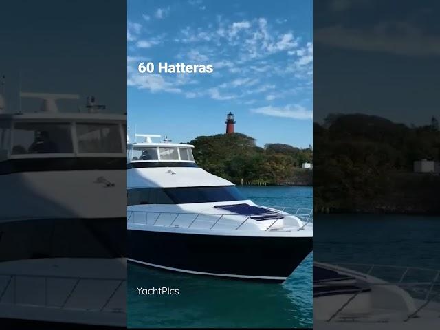 60 Hatteras sitting pretty in front of the Jupiter Lighthouse. With a pelican flyby. #hatteras