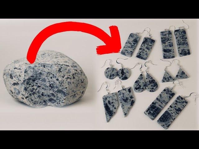 How to Make Earrings from Stone - Natural Stones