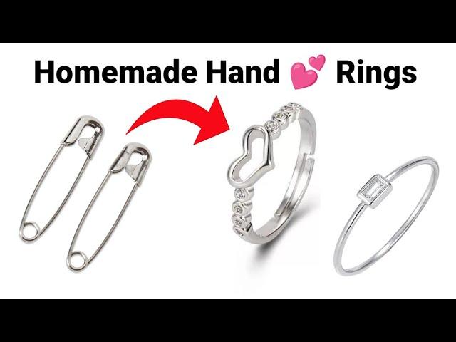 Safety Pin Ring Idea/How to make Ring/Handmade Ring/DIY Ring/Couple Love Rings/MakeRing/homemadering