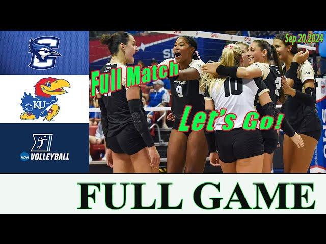 Creighton vs Kansas Full Match  Women's College Volleyball 2024 | NCAA Volleyball 2024