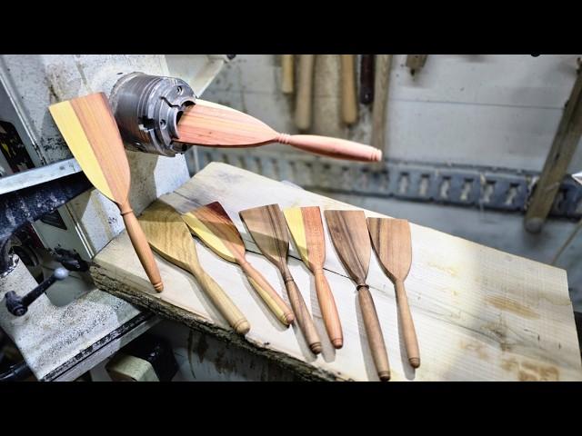 How to Make a Beautiful Wooden Spatula on the Lathe | Woodturning Inspiration from Dodir Drva