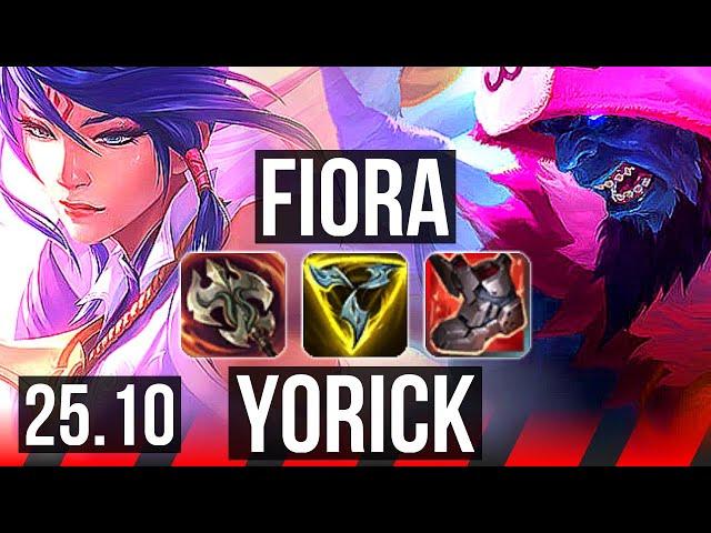 FIORA vs YORICK (TOP) | KR Master | 25.10
