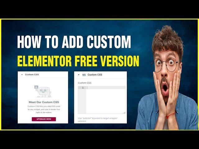 How To Add Custom CSS in Elementor Free Version | Elementor Tips | Elementor Addons