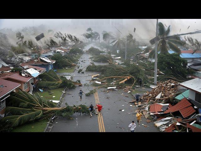 Today the Philippines is in chaos! Super Typhoon Marce destroys houses in Cagayan