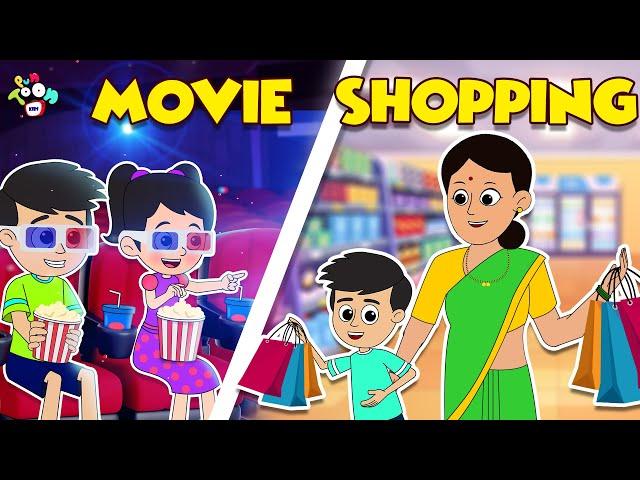 Movie Vs Shopping | What's your Favorite? | मराठी गोष्टी | Marathi Cartoon | Moral Stories | PunToon