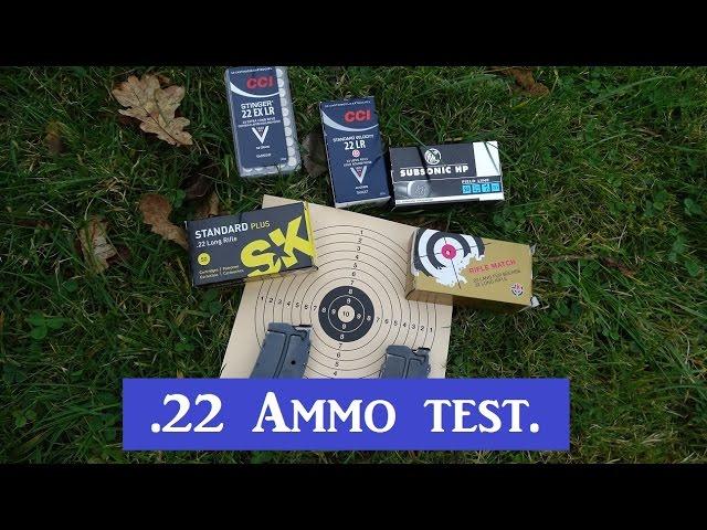 .22lr Ammunition test. CCI, RWS and SK - Anschütz