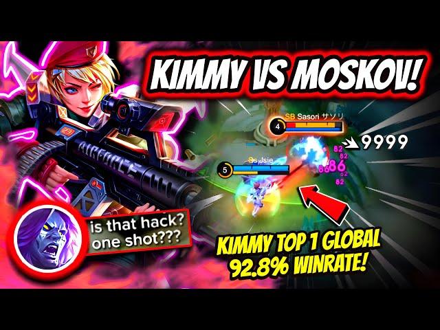 NOT EVEN MOSKOV CAN HANDLE HER! KIMMY TOP 1 GLOBAL 92.8% WINRATE! | MOBILE LEGENDS