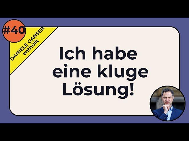 Das belastet unsere Gesellschaft   – Daniele Gansers Lösung könnte helfen