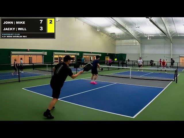 4.5+ Doubles Rec | KCM - Jacky/Will vs John/Mike - 2/23/2025