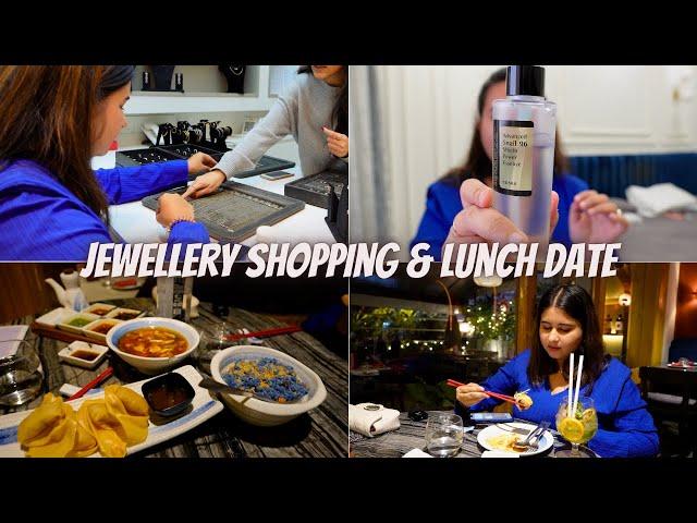 vlog~ jewellery shopping, lunch date, buying a new mic