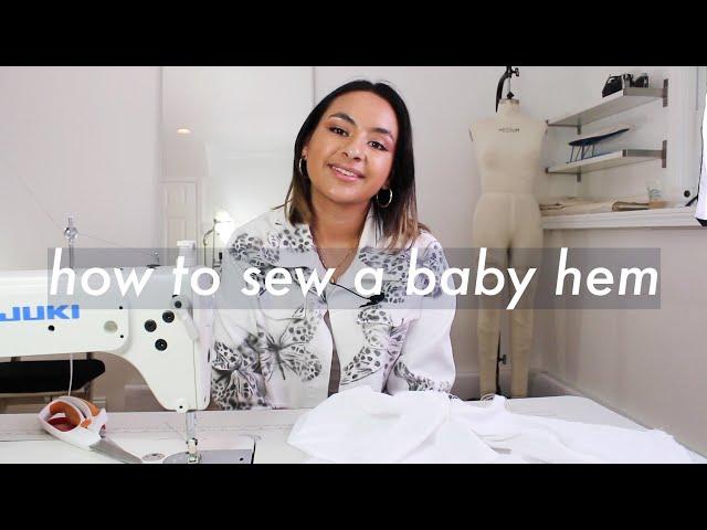 how to hem a shirt | how to sew a baby hem | narrow hem