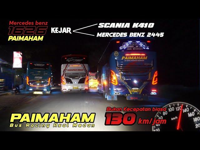 GILAAA 1626 Ghoib Bus Racing Asal Medan PAIMAHAM ‼️ Hajar SCANIA & Mercedes Benz 2445  130 km/jam