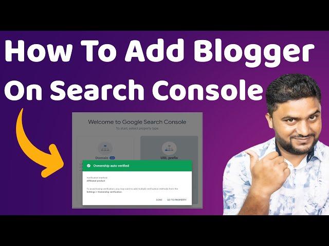 How to Add Blogger on Google Search Console