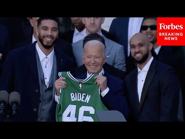 JUST IN: President Biden Hosts The Boston Celtics At White House To Celebrate 2024 NBA Championship