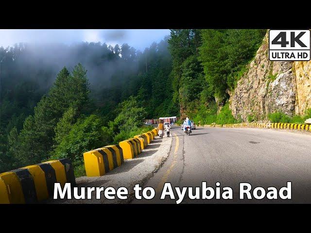 Murree to Ayubia Road / Murree Mall Road / Murree weather today live video 2022