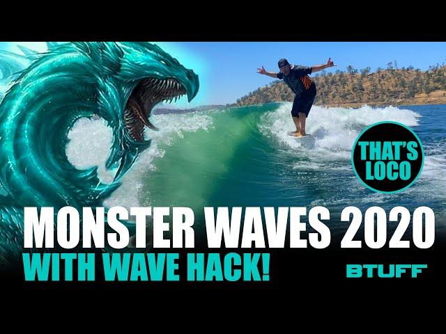 MONSTER WAKE SURF WAVES 2020 - WITH WAVE HACK - 2008 BOAT USED!