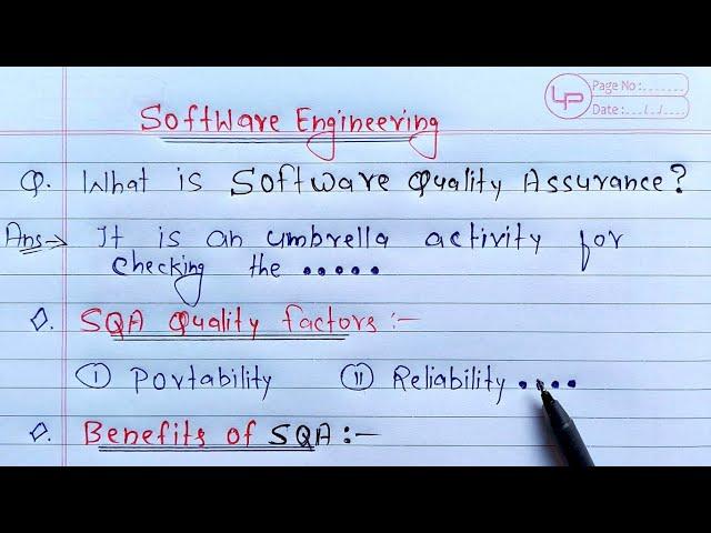 What is Software Quality Assurance? full Explanation | Software Engineering