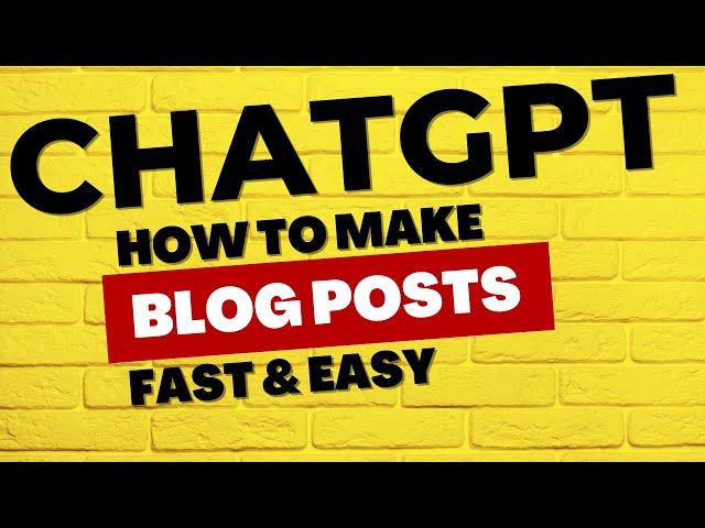 Creating Engaging Blog Posts and Articles with ChatGPT Chatbot: A Step-by-Step Guide