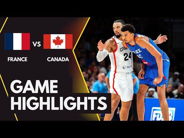 FRANCE VS CANADA | Basketball Friendly Game | Full Highlights | July 19,2024